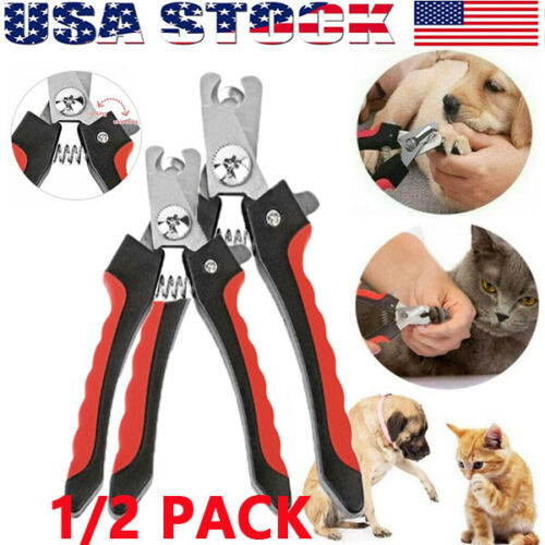 Pet Dog Cat Stainless Steel Professional Nail Toe Trimmer Clipper Grooming Tool - Afbeelding 1 van 13