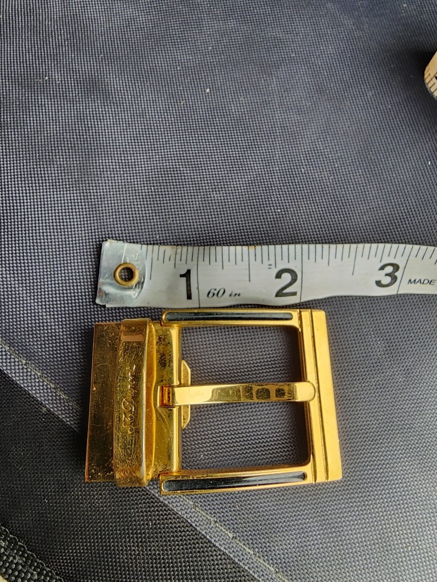ST Dupont Men's Belt Gold Buckle ONLY 1.25 ST Dupont Men's Belt Gold Buckle ONLY 1.25