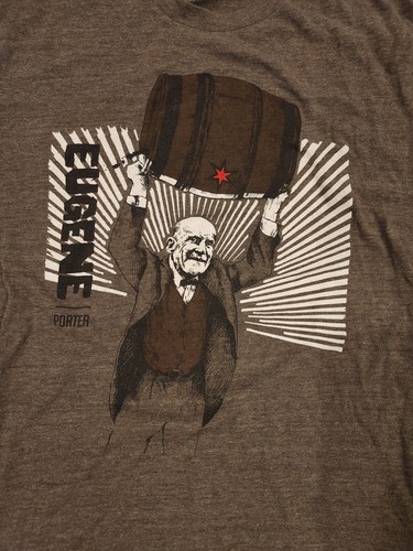 Revolution Brewing Co. Chicago "Eugene" Porter T Shirt Brewery Beer Made In USA - Picture 3 of 12