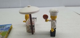 Lego City 8398 City BBQ cart chef minifigure instructions 100% complete VGC 2009