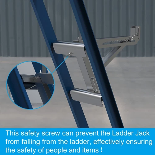 2XSteel Ladder Jacks 550KG Stage Up Work Ladder Stander Stabiliser 18 inch Width - Picture 5 of 13