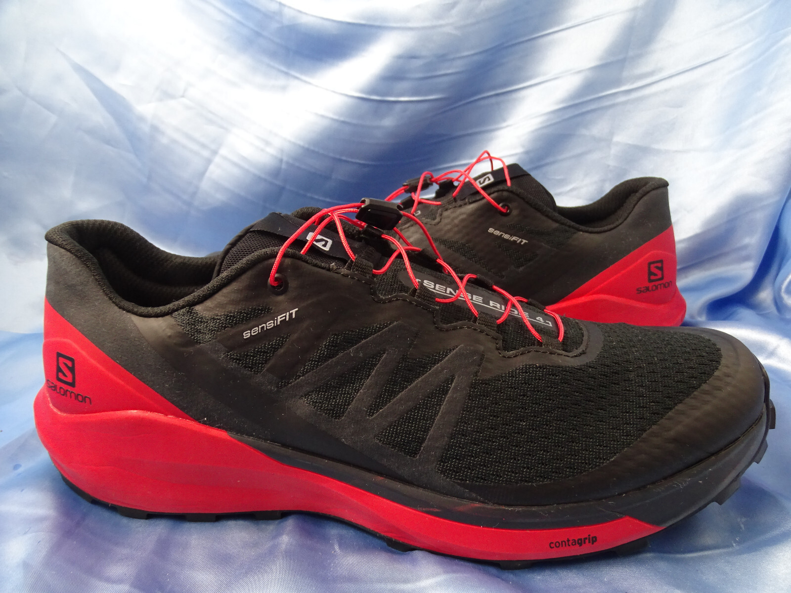 SCARPE SALOMON SENSE RIDE 4 TAGLIA 47 1 3 OPTI VIBE ORTHOLITE XA PRO SCARPE DA CORSA D72