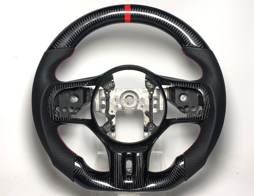 Real carbon leather08-15 Mitsubishi Evolution X Steering Wheel Evo10 Evo 10 RED - Bild 3 von 6