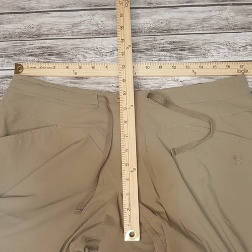Mountain Hard Wear Size 12 Womens Shorts Cargo Low Rise Slash Pockets Beige - Picture 8 of 11