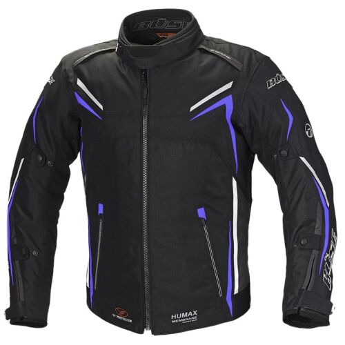Büse Mugello Size M Men's Motorcycle Jacket Waterproof Black-Blue - Foto 1 di 1