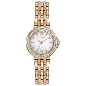 Citizen-Eco-Drive-Women-039-s-Diamond-Accents-Rose-Gold-28mm-Watch-EM0443-59A