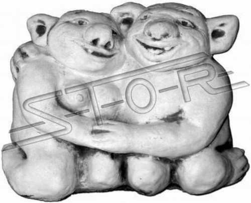Troll 20cm Skulptur Design Figur Statue Garten Figuren Statuen Skulpturen 101002 - Bild 2 von 2