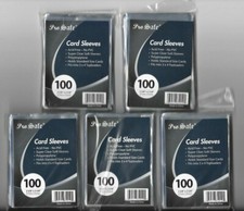1000 SOFT SLEEVE CARD SLEEVES CARD PROTECTORS CRYSTAL CLEAR FREE SHIPPING
