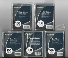 1500 SOFT SLEEVE CARD SLEEVES CARD PROTECTORS CRYSTAL CLEAR FREE SHIPPING 