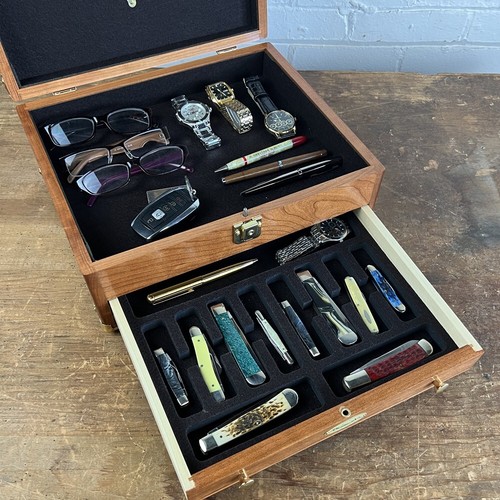 Gerstner & Sons Model C 1401 American Cherry Desktop Case USA MADE! NO TARIFF!!! - Picture 3 of 4