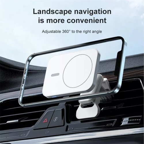 15W Car Air Vent Phone Holder Mount Magnetic Wireless Car Charger for iPhone 14 - Picture 4 of 10