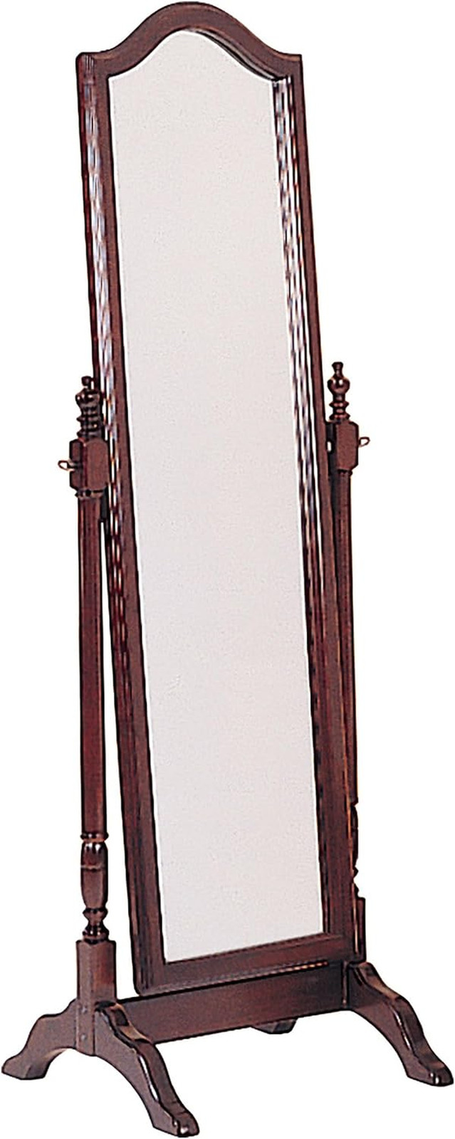 Cabot Wood Adjustable Full Length Cheval Mirror Merlot 3103