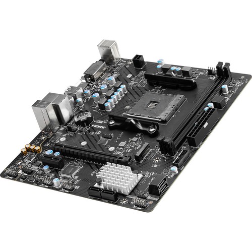 MSI B450M-A PRO MAX II AMD AM4 mATX DDR4 AMD Ryzen 5000 Gaming Motherboard - Picture 5 of 6