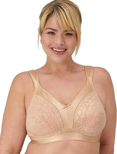 Playtex P4125 18 Hour Firm Support Wire-Free Bra-SOFT TAUPE 40D - Picture 2 of 5