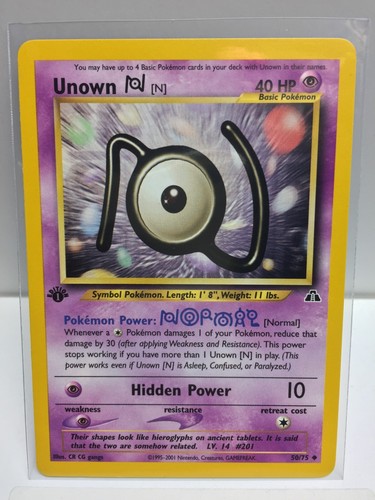 1st Edition - 1995-2001 Vintage Nintendo Pokemon TCG Neo Discovery /75 Card Mint - Picture 16 of 35