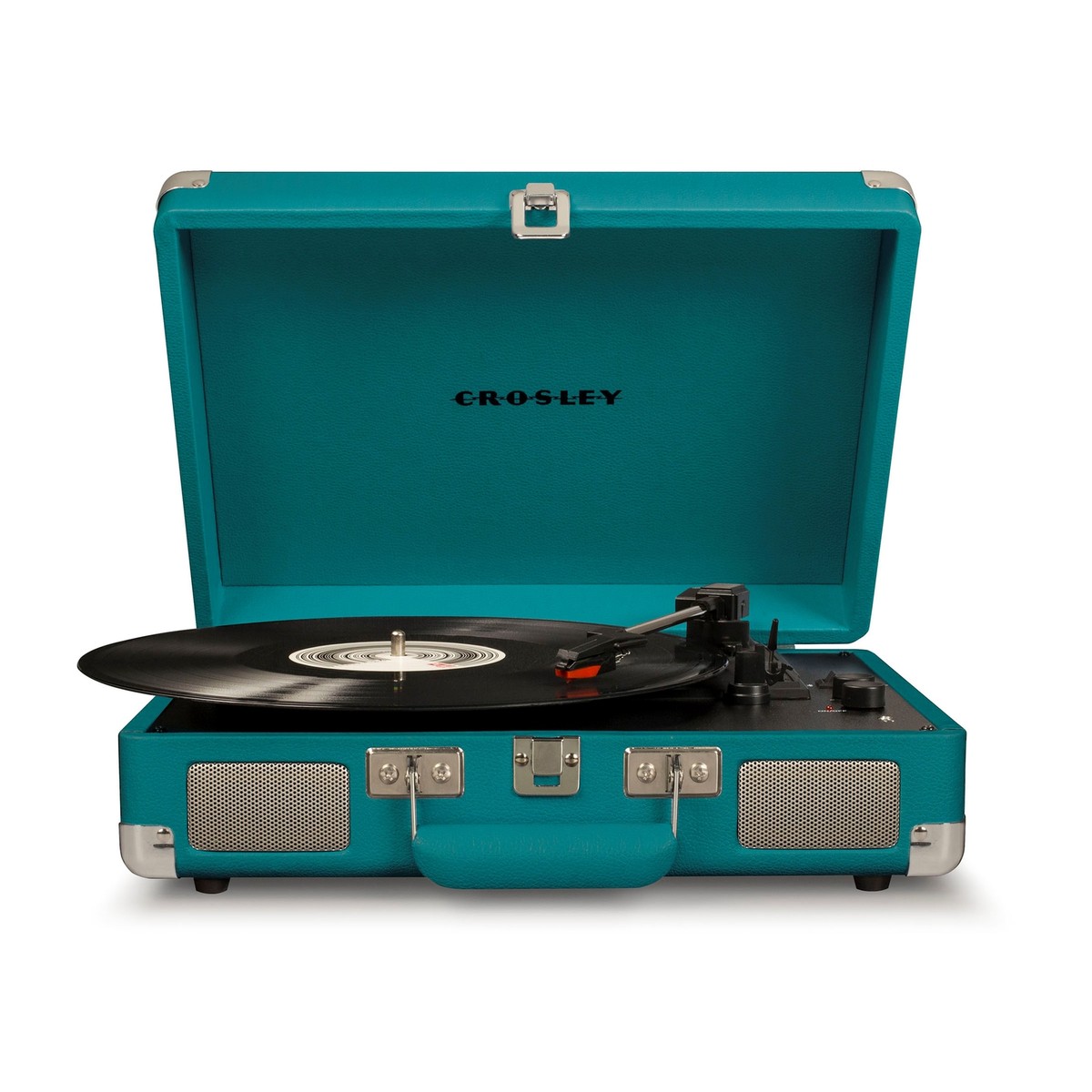 Crosley Cruiser Deluxe Slate Turntable Teal Portable Bluetooth