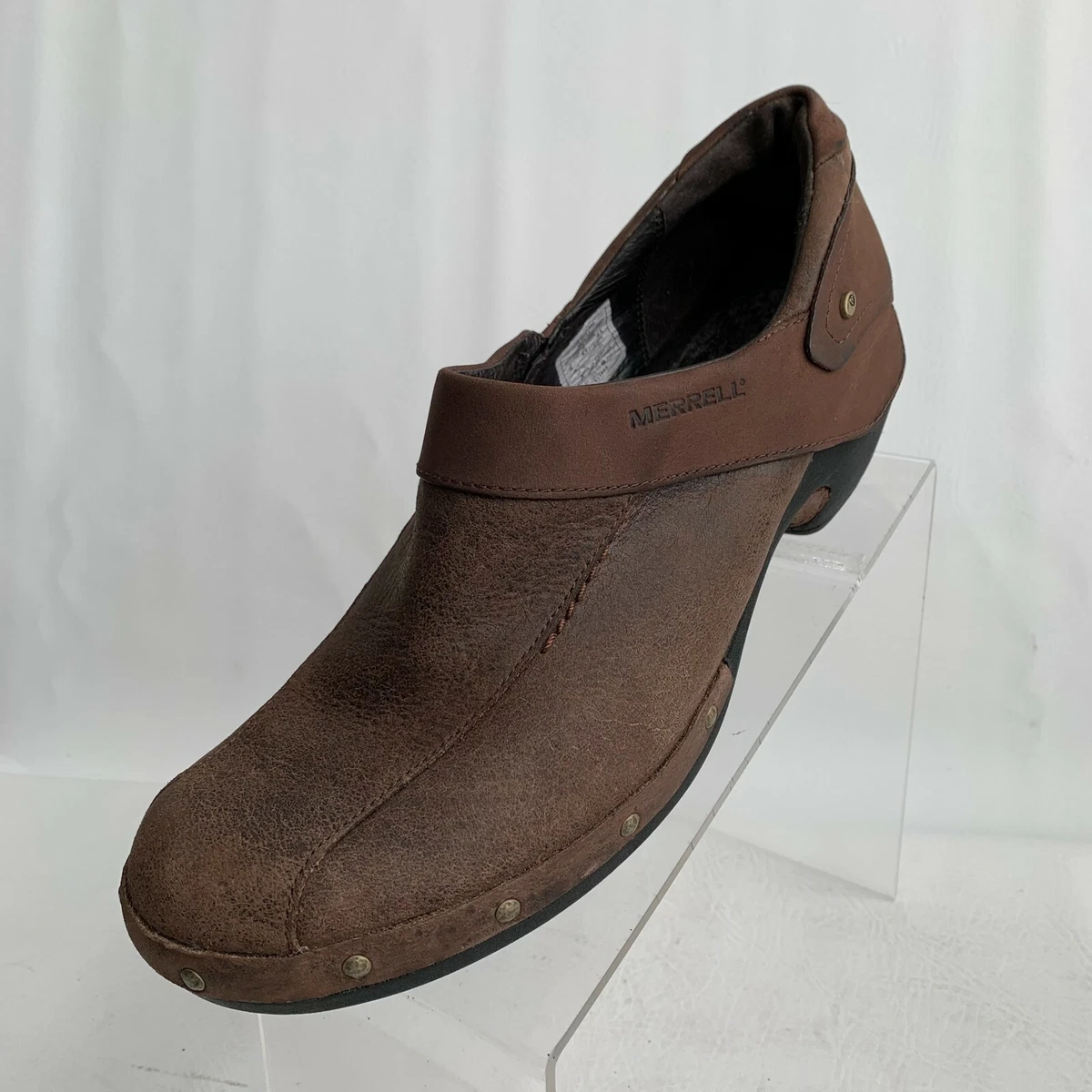 Merrell hotsell leather clogs