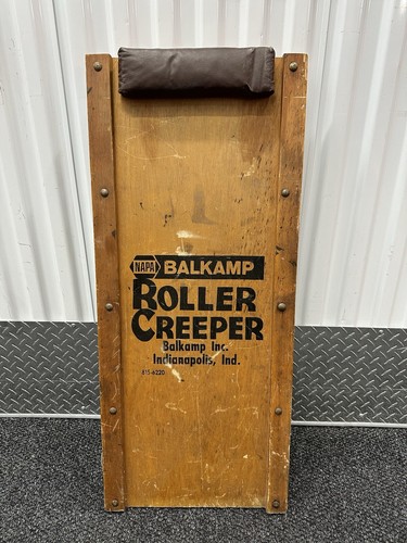 Napa Auto Parts Mechanic Creeper vintage car garage wooden wood