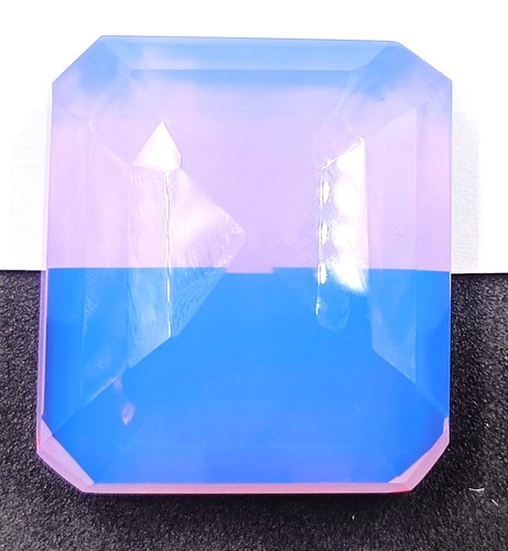 RING EMBEDDING PIECE PURPLE OPAL EMERALD CUT 183 CT EGL CERTIFIED LOOSE GEMS MUO - Picture 4 of 13