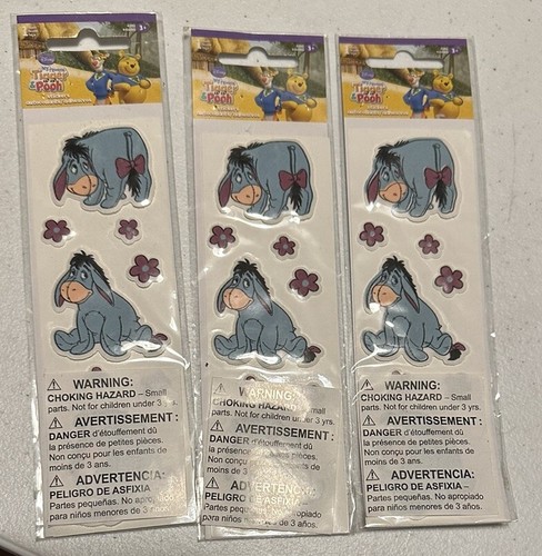 Sandylion My Friends Tigger & Pooh Puffy Dimensional Sticker Lot Eeyore Flowers - Picture 3 of 4