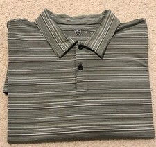 Nike Golf Short Sleeved Shirt Mens Size XXL Performance Green Stripes