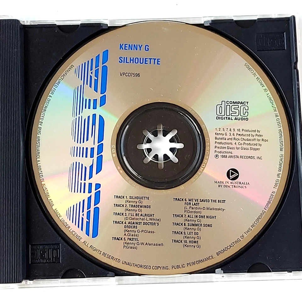 Kenny G Silhouette CD 1988 - image 4 of 4