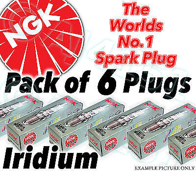 Legacy + Outback 3.0 2003on NGK IRIDIUM SPARK PLUGS x6 - Picture 2 of 2