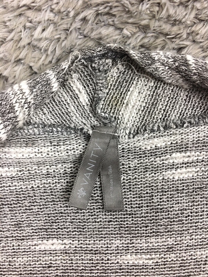 Chaleco Vanity Chaqueta Mujer Talla Grande Gris Sin Mangas Cubierta Cartigan Foto 4 de 4