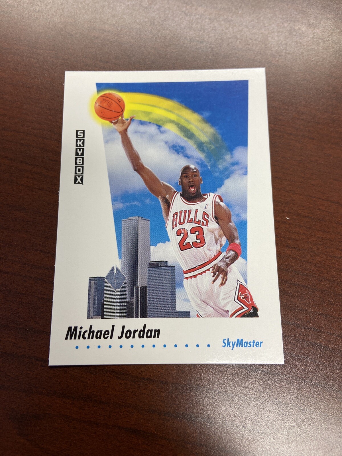MICHAEL JORDAN 1991-92 SkyBox Basketball Card #583 SKYMASTER NEAR MINT FS