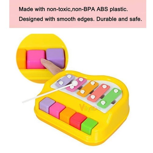 2 in 1 Piano Xylophone for Kids, Educational Musical Instruments - Bild 5 von 6