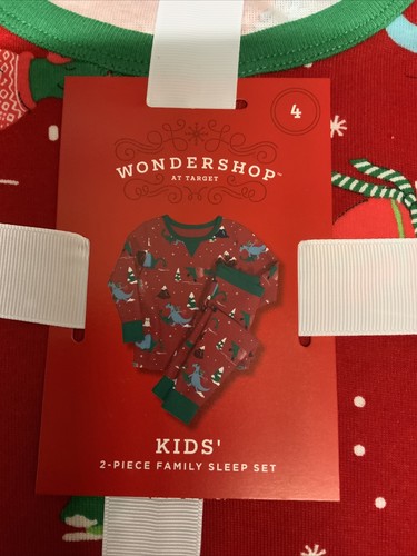 ๐
๐ป Wondershop 2pc Sleep Set Red Dinosaur Pajamas Size 4 Unisex ๐ - Picture 3 of 3