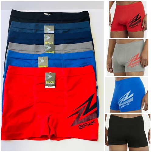 Lot 6 Pack Men's Microfiber Boxer Briefs Underwear Compression Stretch Sport S20 - Picture 3 of 9