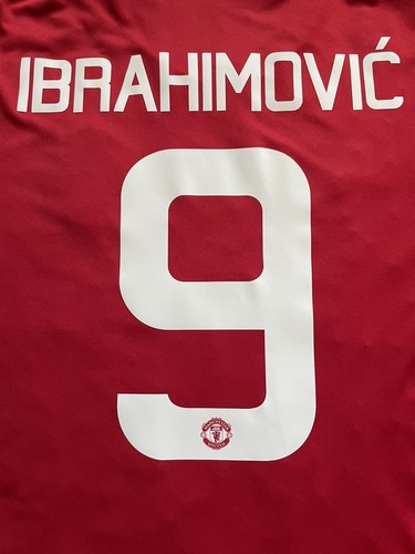 2016/17 Manchester United Home Jersey #9 Ibrahimovic XL Adidas Long Sleeve NEW - Picture 5 of 12