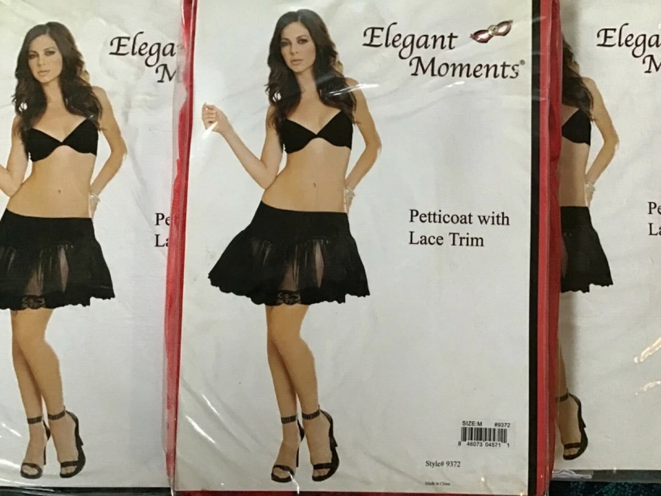 Enagua con ribete de encaje ¡POR MOMENTOS ELEGANTES! Tallas MD & XL Colores Negro, Blanco, Rojo Foto 4 de 4