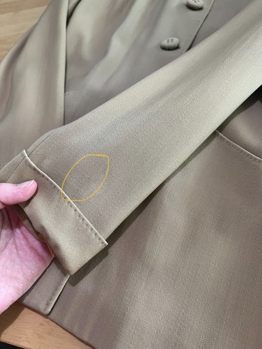 Klassischer Vintage 1940er Swansdown Forstmann Schurwolle Rock Anzug khaki hellbraun - Bild 21 von 24