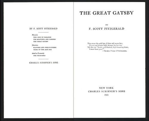 The Great Gatsby F. Scott Fitzgeral First Edition Library Facsimile 1925/1980 - Bild 5 von 11