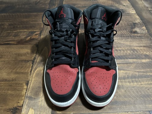 Nike Air Jordan 1 Mid Banned Men's Sz 12 M Gym Red Black White 554724-610 - Picture 1 of 5