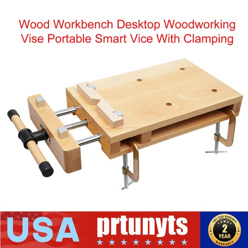 Wood Workbench Desktop Woodworking Vise Portable Smart Vice With Clamping - Bild 1 von 24