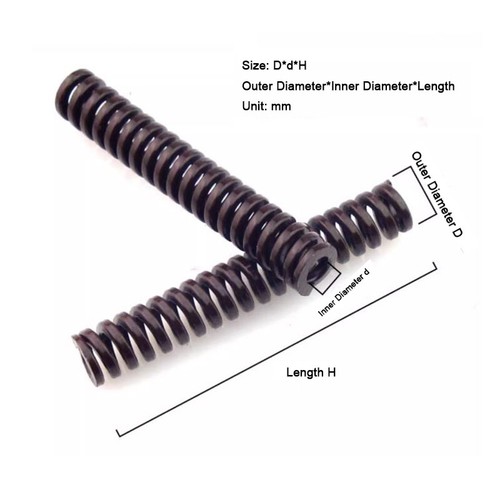 Extremely Heavy Load Duty Compression Die Spring OD 10-25mm 20-250mm Long Brown - Picture 2 of 7