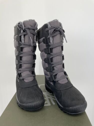 Timberland Womens Tall Boot MT Hayes WP L/F 6 TB 0A11SN 001 Black Full Grain NWB - Picture 3 of 6