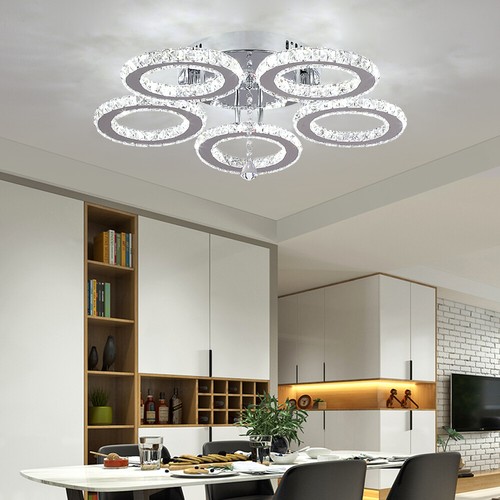 K9 Crystal Chandelier Square/Round Ceiling Light LED Lamp Pendant Light Fixtures - Picture 4 of 142