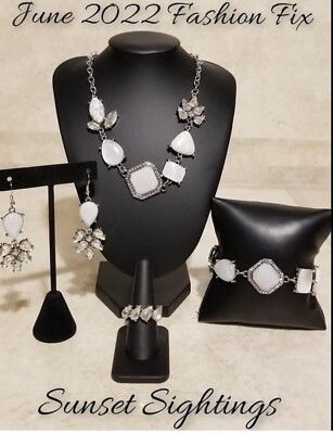 NIP Paparazzi JUNE 2022 FASHION FIX 4-piece set NEBR -Sunset Sightings- BLING