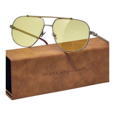 PORTA ROMANA SUNGLASSES 1233 GOLD PLATED YELLOW | eBay display picture 1