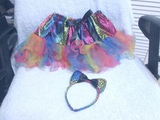 Princess Expressions TuTu Skirt  Headband Girl's Ages 4-8 One Size Fits Most