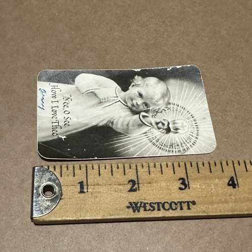 Tarjeta De Colección Día De San Valentín Cristiano Jesús Cruz Alter Boy Católico - Imagen 3 de 4