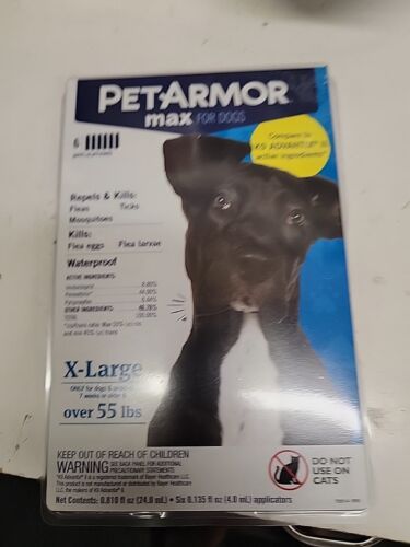 PetArmor Max Flea and Tick Protection for Dogs Over 55 lbs - Summer 2024 Defense