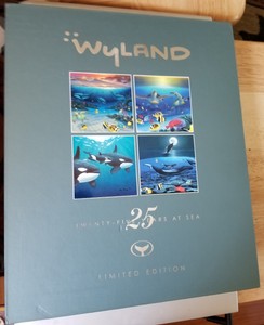 Wyland-25-Years-at-Sea-2006-Limited-Edition-Collectors-Book-Signed-Thumbprint