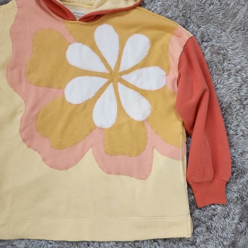 Free People Clover Sweatshirt In Orange Combo Women's Size Small - Picture 3 of 11
