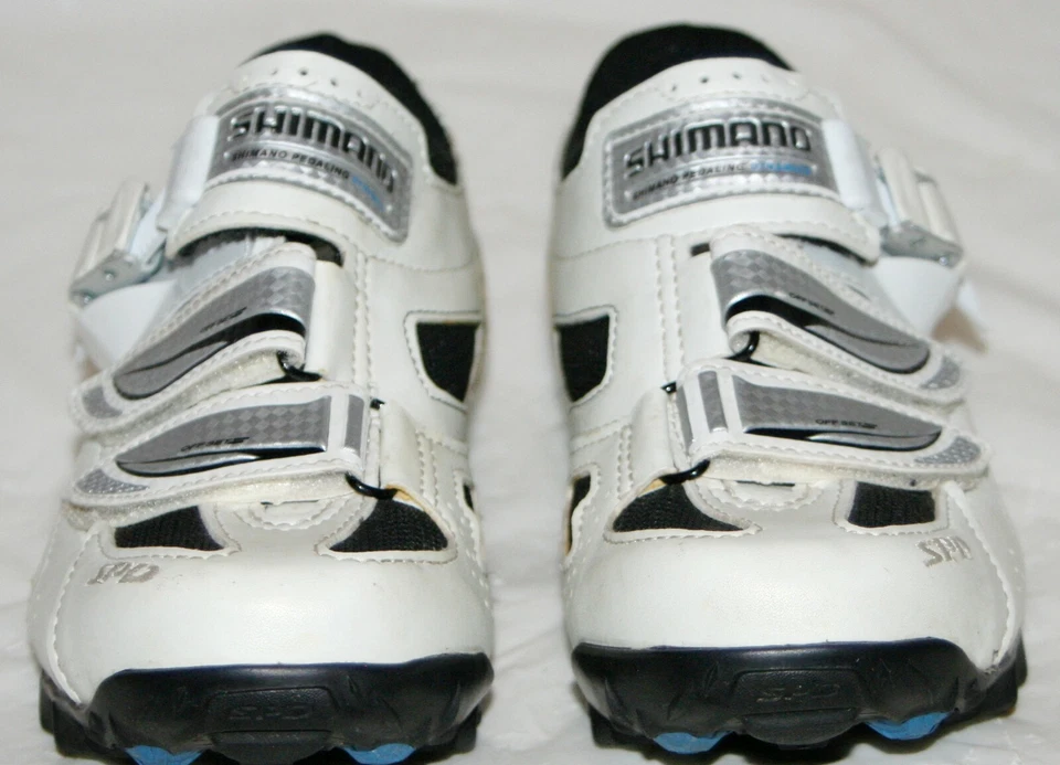 Zapatos de bicicleta de montaña Shimano WM62 MTB SH-WM62 37 EU 5,5 EE. UU. Mujeres Blancos Foto 4 de 4