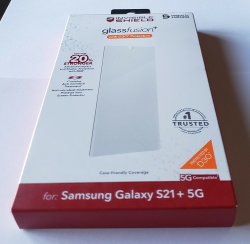 NEW ZAGG Invisible Shield Fusion+ D30 for Samsung Galaxy S21+ PLUS 5G - SEALED - Picture 2 of 9